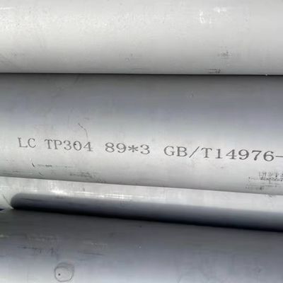 Low Carbon 304L Stainless Steel Seamless Tube SCH40 DN10-300 In 6m Length