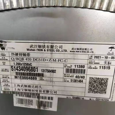 ASTM A653 Galvanized Steel Coil Hot Dipped Galvanised Steel Strip Roll G90