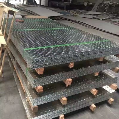 201 304 316L Anti Slip Checkered Stainless Steel Sheet