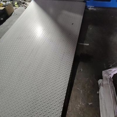 ASTM A240 Stainless Steel Checkered Plate Anti Slip Sheet AISI316L  8.0mm