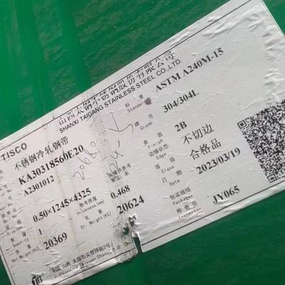 Astm A240 304 1.4301 Stainless Steel Sheet Plate Cold Rolled Tisco Baosteel