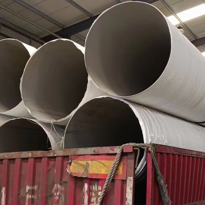 Welded Stainless Steel Pipe Grade 304 316L 310S 321 347 in 6m Length DN10 - DN600