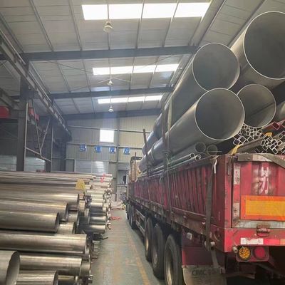 Welded Stainless Steel Pipe Grade 304 316L 310S 321 347 in 6m Length DN10 - DN600