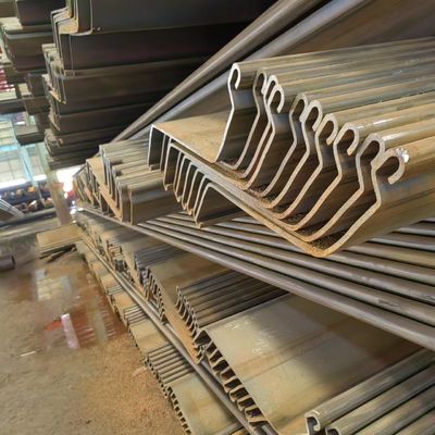 Steel Plate Pile Z-Type  U-Type Hot Rolled Plate Pile Length 6m S355J2 S355JR
