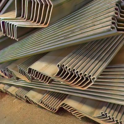 Steel Plate Pile Z-Type  U-Type Hot Rolled Plate Pile Length 6m S355J2 S355JR
