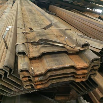 Z Type Hot Rolled Steel Sheet Pile Thickness 6.0mm 8.0mm 10.0mm Grade Q355B Q235B