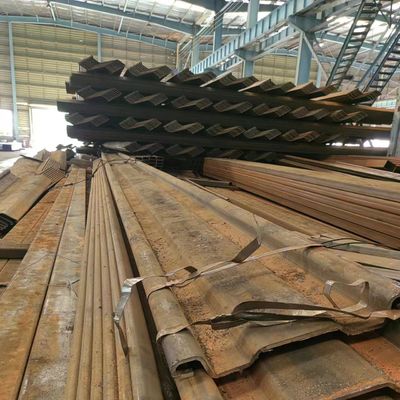 Z Type Hot Rolled Steel Sheet Pile Thickness 6.0mm 8.0mm 10.0mm Grade Q355B Q235B