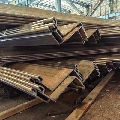 Cold Formed Steel Sheet Pile Larsen Q235 Sy295 Sy390 Metal Sheet Piling U/Z 6m 12m