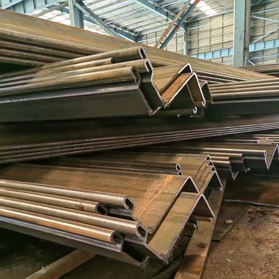 Larssen Steel Sheet Pile Sy290 Sy390 Used Black Color Piling Hot Rolled U Shaped