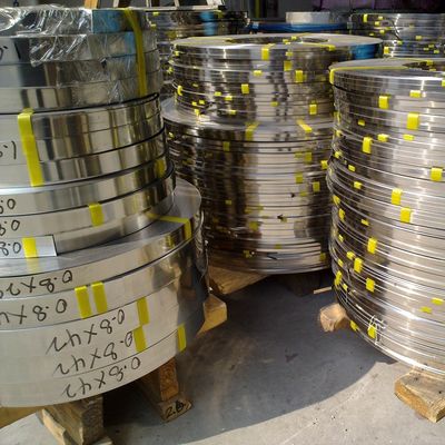 Cold Rolled Bright Stainless Steel Strip SS Strip Band 0.1 - 2.0mm Thickness Width 3 - 600mm