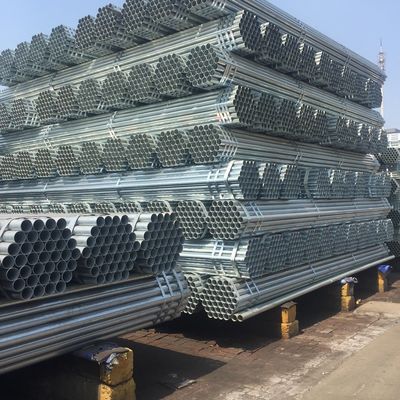 Galvanized Steel round pipe for Low Pressure Liquied Equipment Galvanized Round Pipe