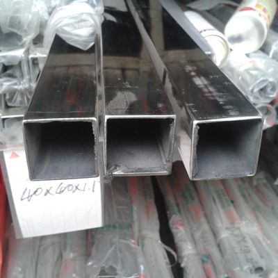 304 Stainless Steel Square Pipe Tube / 316L Stainless Steel Square Tubing 10*10 - 100*100mm