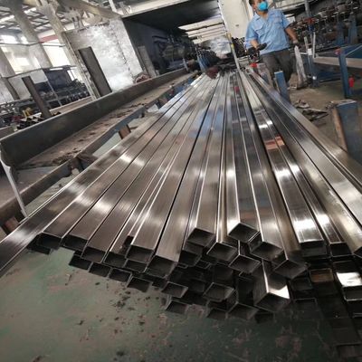 ASTM A312 TP316L Stainless Steel Square Pipe 40*40 - 200*200mm in 6m Length Welded Steel Pipe