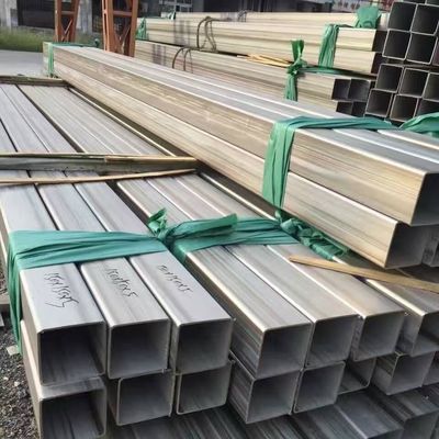 ERW  EFW Welded Stainless Steel Square Tube / Stainless Steel Rectangle Pipe Tube Grade 201 304 316L 321
