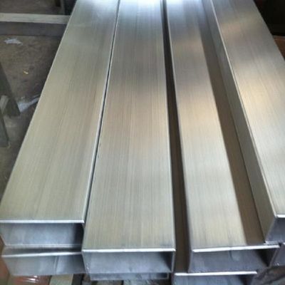 Bright Polished 300# 400# 600# Stainless Steel Square Pipe Tube Grade 201 304 in 6m Length for Structure