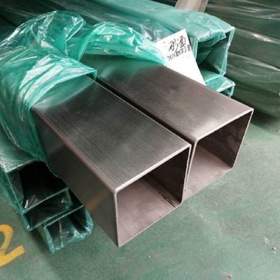Bright Polished 300# 400# 600# Stainless Steel Square Pipe Tube Grade 201 304 in 6m Length for Structure