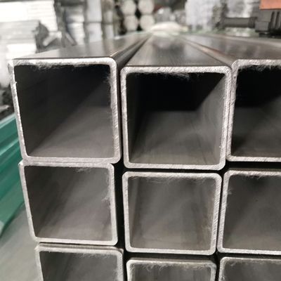 Grade 202 Stainless Steel Square Pipe Bright Polsihed Outside / Hairline Finishing Stainless Steel Pipe