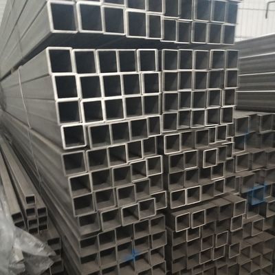 Grade 202 Stainless Steel Square Pipe Bright Polsihed Outside / Hairline Finishing Stainless Steel Pipe