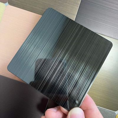 TISCO BAOSTEEL Hairline Stainless Steel Sheet 0.3 - 3.0mm Cold Rolled SS Sheet in 4ft*8ft