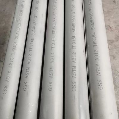 EN 1.4404 / AISI316L / TP316L Stainless Steel Pipe SA312 SCH40 Stainless Tube / Seamless Pipe