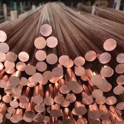 99.9% Pure Copper Solid Bar C11000 ASTM EN DIN Standard 4 - 250mm Diameter