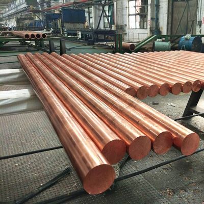 99.9% Pure Copper Solid Bar C11000 ASTM EN DIN Standard 4 - 250mm Diameter