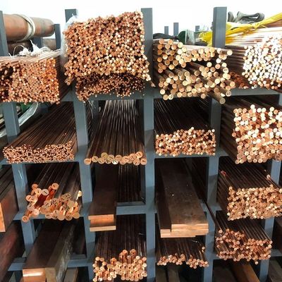 99.9% Pure Copper Solid Bar C11000 ASTM EN DIN Standard 4 - 250mm Diameter