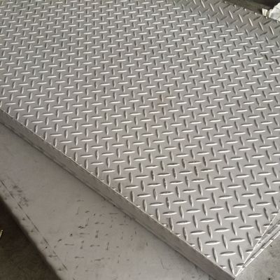 Stainless Steel Checker Plate ASTM EN DIN AISI304 AISI316L AISI321 SS Patterns Plate