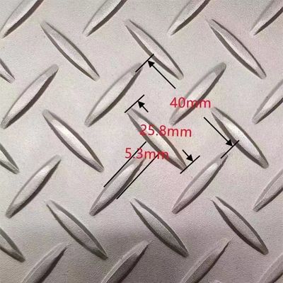 AISI316L EN 1.4404 Stainless Steel Checkered Plate 0.6 - 8.0mm Stainless Chequered Sheet
