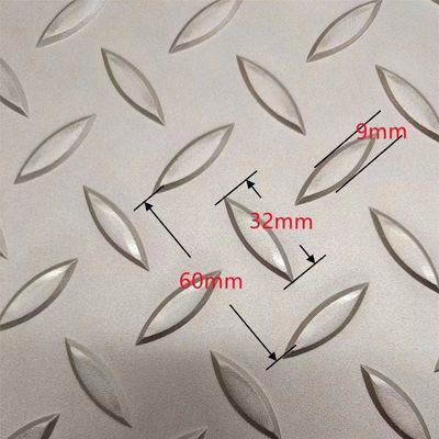 AISI316L EN 1.4404 Stainless Steel Checkered Plate 0.6 - 8.0mm Stainless Chequered Sheet