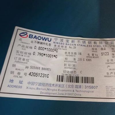 409L SS Sheet / 409L Stainless Steel Plate ASTM A240 Standard Thickness 0.4 - 3.0mm