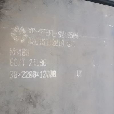 NM400 Steel Plate Wear Resistant Plate with 400 HB Width 2000mm 2200mm Custom Cutting