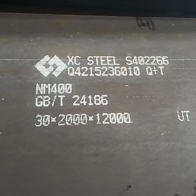 High Hardness NM400 Wear Resistant Steel Plate Thickness 4.0 - 60.0mm in 2m 2.2m Width