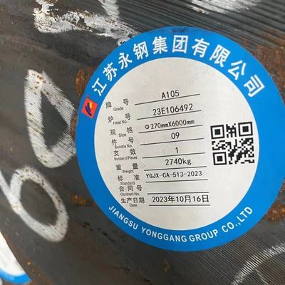 ASTM A105 Steel Round Bar Diameter 10 - 400mm CNC Cutting any Length Forged Steel Bar