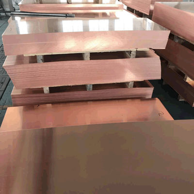 T2 Copper Plate Sheet Thickness 0.5 - 60.0mm Custom Cutting Red Copper Plate