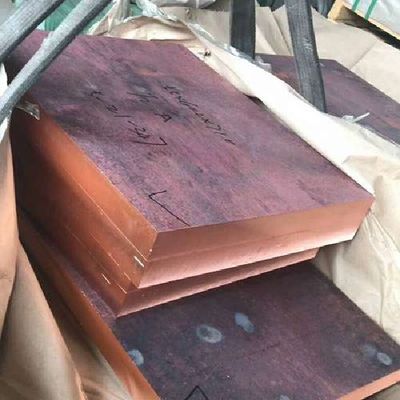 T2 Copper Plate Sheet Thickness 0.5 - 60.0mm Custom Cutting Red Copper Plate