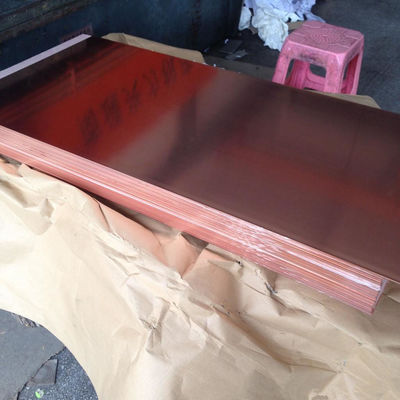 99.9% Pure Copper Plate Thickness 1.0 - 200mm Custom Cutting Any Size C11000 Copper