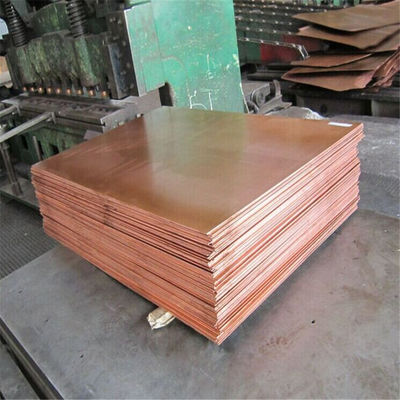 99.9% Pure Copper Plate Thickness 1.0 - 200mm Custom Cutting Any Size C11000 Copper