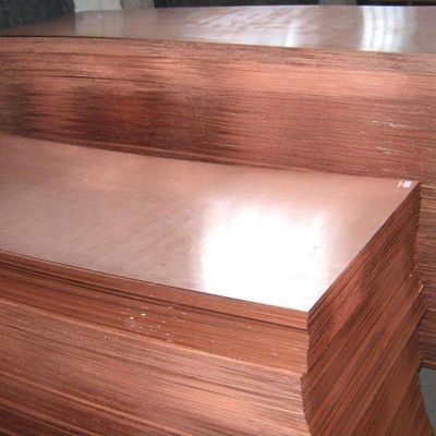 Red Copper C11000 / T2 / C1100 Pure Copper 99.90% Plate Thickness Within 200mm