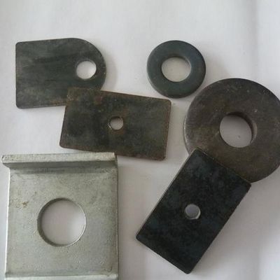 Zinc Plain Shims Round Hole Square Washers OEM Galvanized Large Metal Square Plate Washer