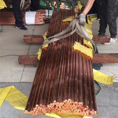 Hot Rolled Copper Round Bar Diameter 10 - 300mm C12000 SF-CU Copper Rod