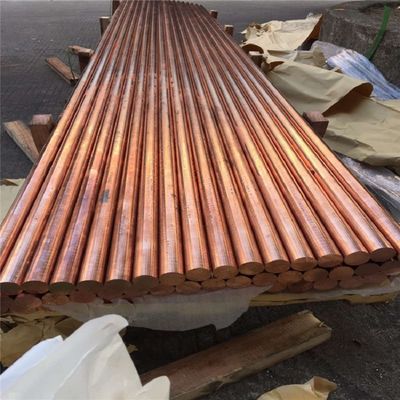Hot Rolled Copper Round Bar Diameter 10 - 300mm C12000 SF-CU Copper Rod