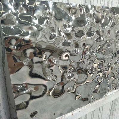 Custom Small Wave Water Ripple Finish Stainless Steel Sheet Grade 304 / 1.4301