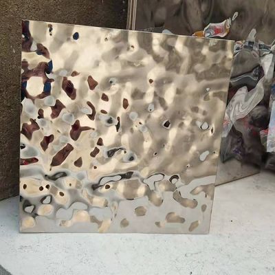 Water Ripple Stainless Steel Sheet 201 304 For Small / Middle / Big Water Ripple Finishing