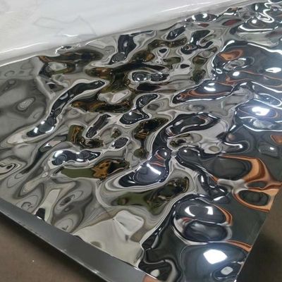Wall Decoration Stainless Steel Sheet Water Ripple Pattern Thickness 0.3 - 3.0mm SS Sheet