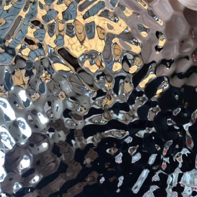 Wall Decoration Stainless Steel Sheet Water Ripple Pattern Thickness 0.3 - 3.0mm SS Sheet