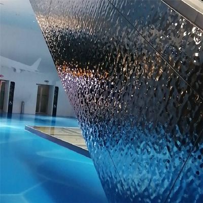 304 Stainless Steel Water Ripple Sheets thickness 0.3 - 2.5mm SS Sheet Water Wave Sheet