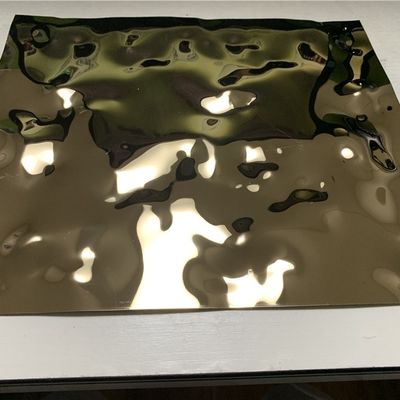 Bright Surface Water Ripple Stainless Steel Sheets Plates 4ft*8ft with Laser Film Protect
