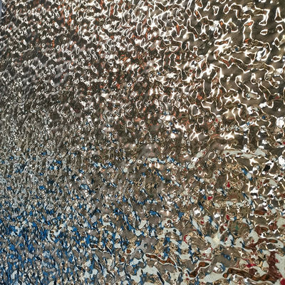 Water Ripple Stainless Steel Plate & Sheet AISI304 Mirror Surface With Laser Film