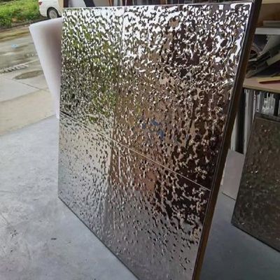 Water Ripple Stainless Steel Plate & Sheet AISI304 Mirror Surface With Laser Film